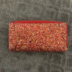 Red Glitter Wallet